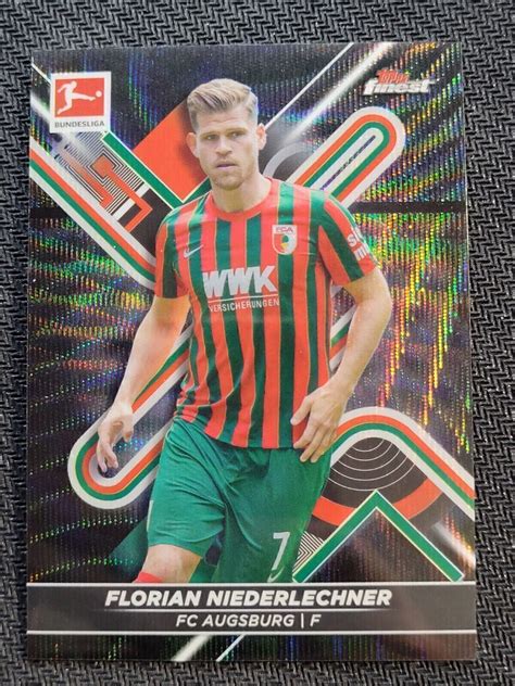 2021 22 Topps Finest Bundesliga Black Wave 8 Florian Niederlechner 116