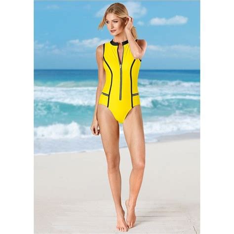 Venus Plus Size Womens Scuba Zipper One Piece Swimsuit 3 940 Php