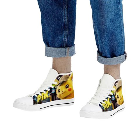 Cartoon Pokemon Pikachu Lace Up Casual Shoes - KawaiiMerch.com