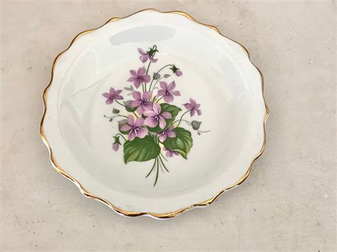 Regency English Bone China Trinket Dish Etsy