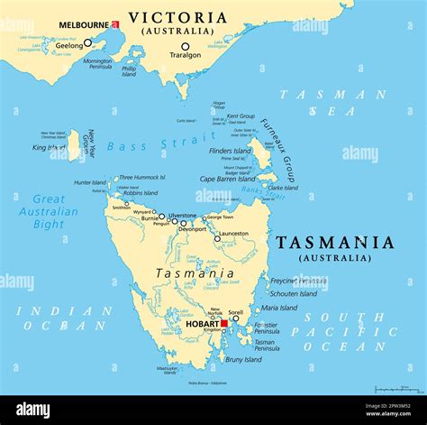 Bass Strait Map