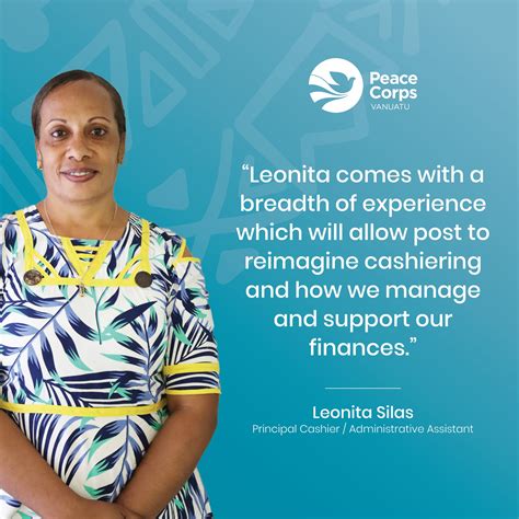 Peace - 🇺🇸 Please join us in welcoming 𝐋𝐞𝐨𝐧𝐢𝐭𝐚 to the Peace Corps