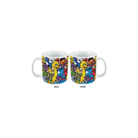 Sesame Street Friends 20 Oz Ceramic Mugs
