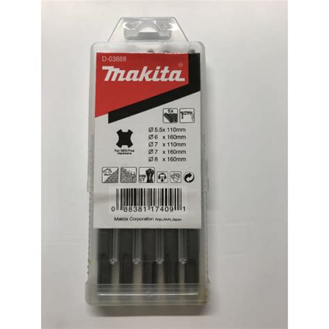 Makita D 03888 5 Piece Sds Drill Bit Set Makita From Alan Wadkins Ltd