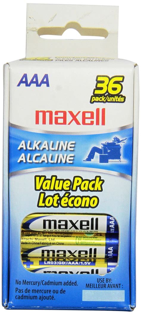 Maxell Alkaline Battery Aaa Cell 36 Pack