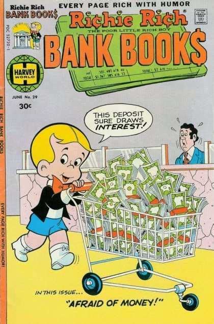 Richie Rich Bank Book Covers Richie Rich Richie Rich Comics Comics