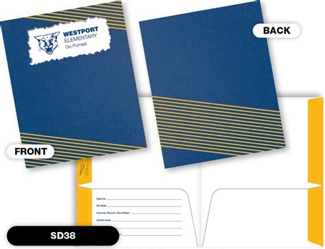 Custom Folders School Datebooks