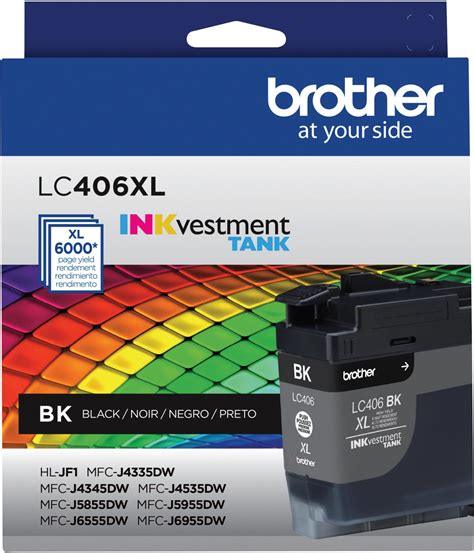 Amazon Brother Genuine Lc Bk Standard Yield Black Ink Cartridge