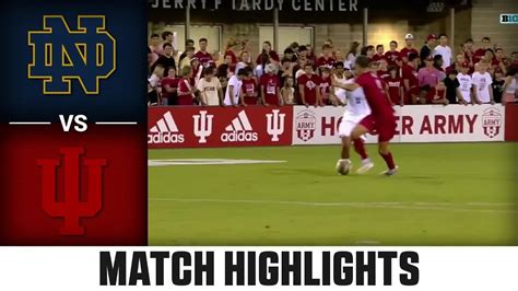 Notre Dame Vs Indiana Match Highlights 2024 Acc Mens Soccer Youtube