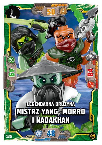 LEGO NINJAGO TCG7 Nr 135 Legendarna drużyna Mistrz Yang Morro i