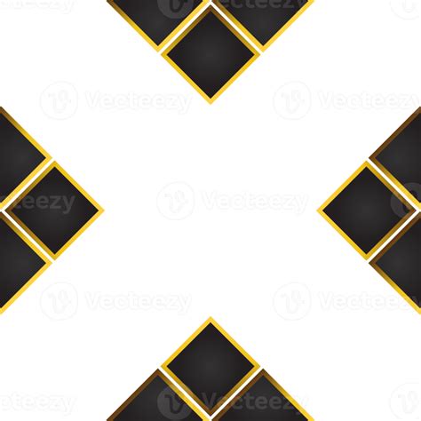 Abstract Black Background With Golden Floral Ornament Png