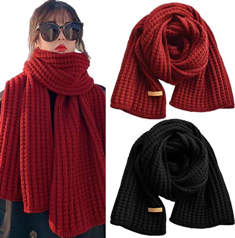 Foulards Echarpes Femme Bootoow Pcs Automne Hiver Etoles Grande Taille