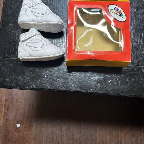 Nike newborn shoes all white. Size 1. 20.00 - Depop