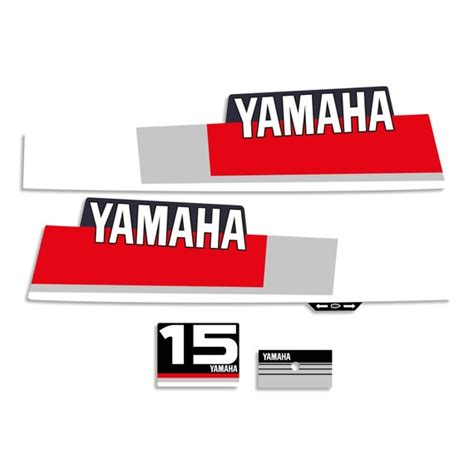 Yamaha 15 Hp Two Stroke 90s Outboard Engine Decals Etsy