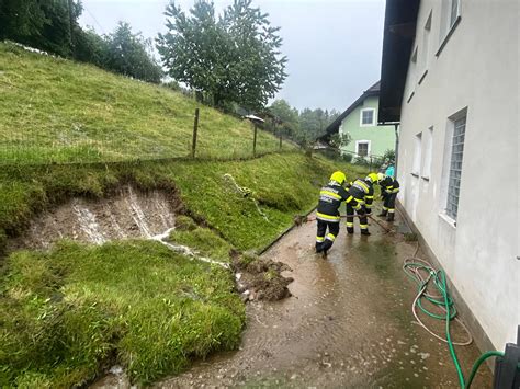 Unwettereinsätze im gesamten Ortsgebiet Feuerwehr Semriach