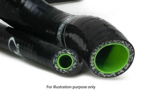 Kawasaki Kx 125 1987 As3 Performance Silicone Radiator Hoses Black