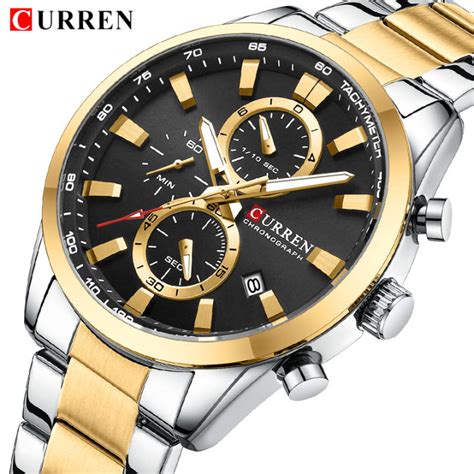 Curren Man Wristwatch Waterproof Chronograph Men Watch Military Top