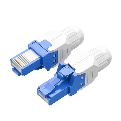 Ethernet RJ45 CAT6 Connector Unshielded Toolless Modular Plug 8p8c