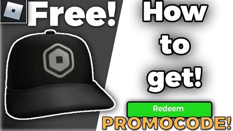 How To Get New Free Accessory Roblox Promocode Economy Team Cap