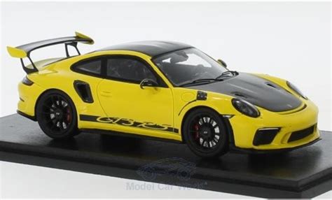 Modellino In Miniatura Porsche Gt Rs Spark Ii Giallo