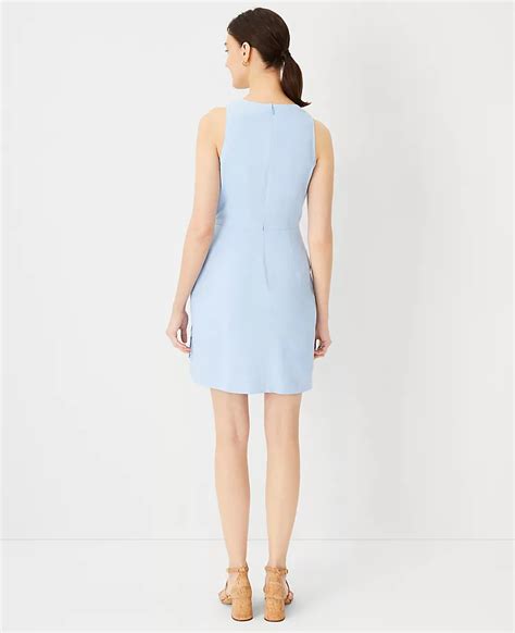 Linen Blend Sheath Dress