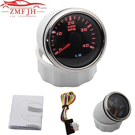 Mm Waterproof Marine Tachometer Gauge Rpm Lcd Tacho Digital