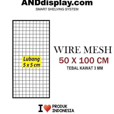 Jual Wire Grid Mesh X Cm Kawat Jaring Kotak Ram Dinding