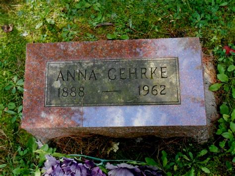 Anna Cecelia Gardaphe Skeel Gehrke Find A Grave Memorial