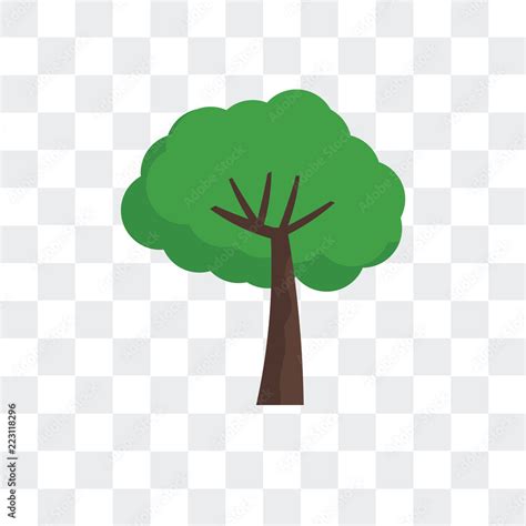 Tree Icon Isolated On Transparent Background Modern And Editable Tree