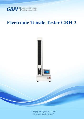 Gbh Electronic Tensile Tester Gbh A Guangzhou Biaoji