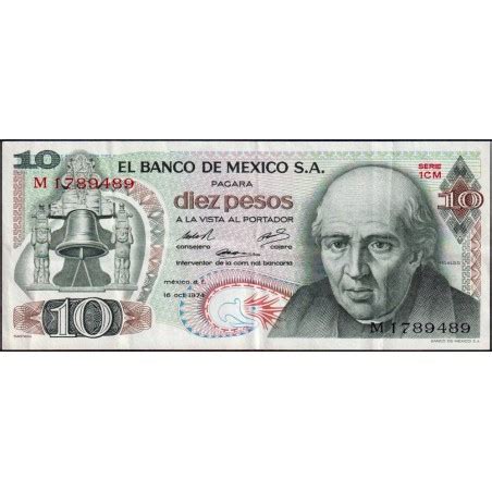 Mexique Pick G Pesos S Rie Cm Pr Fixe M