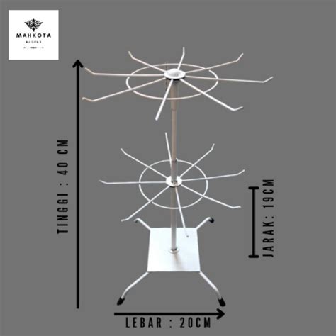 Jual Rak Display Putar Matahari Susun Gantungan Aksesoris Display