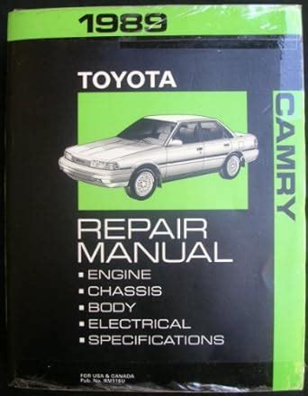 1989 Toyota Camry Repair Manual TOYOTA Amazon Books