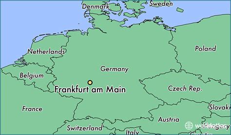 Frankfurt Germany Map | Color 2018