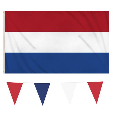 Nederlandse Vlaggen Set Vlag X Cm Vlaggenlijn Meter Primodo