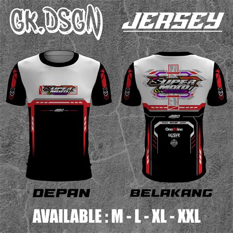 Jual JERSEY SUNMORI SUPERMOTO RIDER CRF WR DTRACKER KLX KTM BAJU KAOS