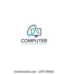 Vector Design Computer Repair Logo Stock Vector (Royalty Free) 1597748467 | Shutterstock