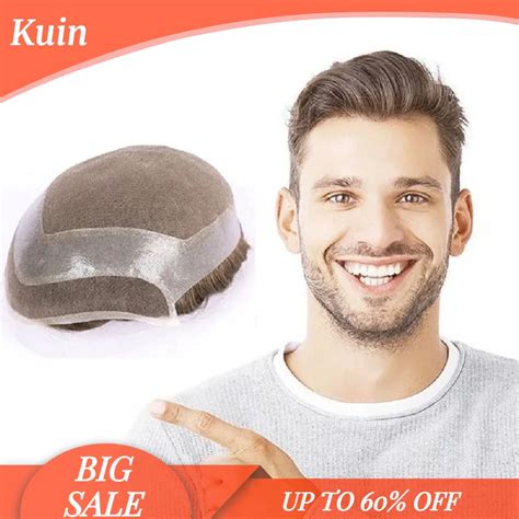 Men Toupee Remy 100 Human Hair Replacement System For Male Capillary Prosthesis Men S Wig Lace