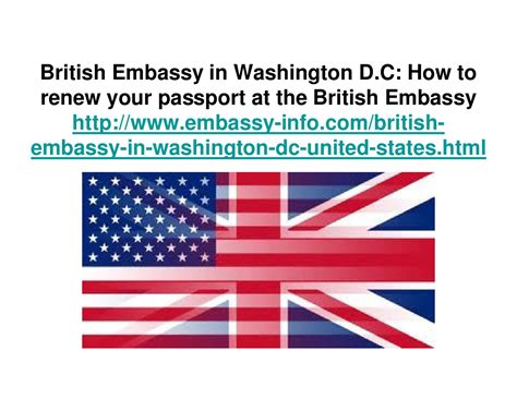 British Embassy in Washington D.C: How to renew your passport at the British Embassy by hoa link ...