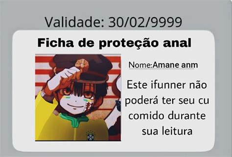 Validade Ficha de proteção amal anm Este ifunner não poderá ter seu cu