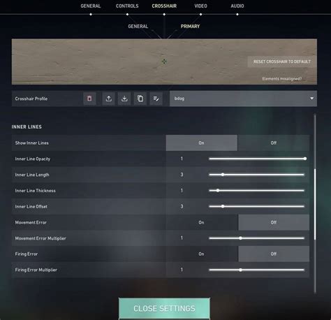 Bdog Valorant Settings Gear Mouse Sensitivity Crosshair Key Binds