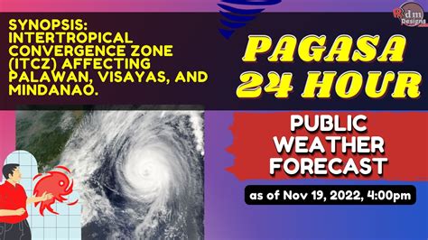 Bagyolpa Public Weather Forecast Nov 19 2022 4pm Pagasa Weather