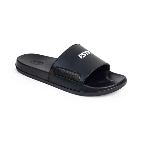 Jual Foot Step Sandal Pria Slide Footstep Footwear Dazzle Black