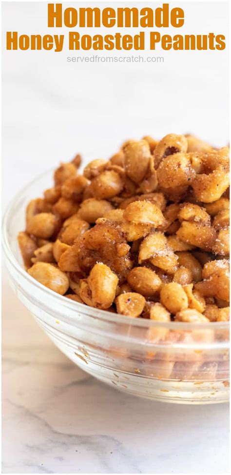 Homemade Honey Roasted Peanuts Served From Scratch