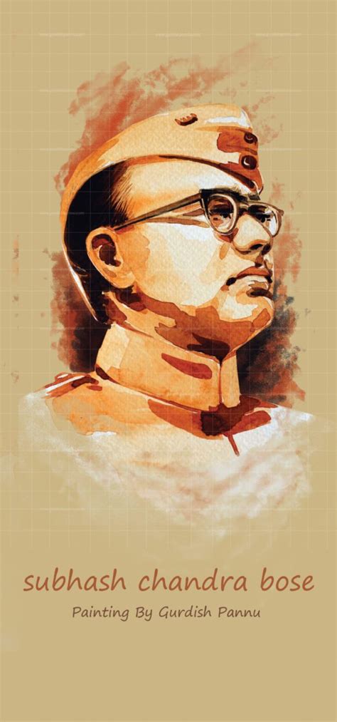 Subhash Chandra Bose-Indian Freedom Fighter Painting – Buy Art...!!