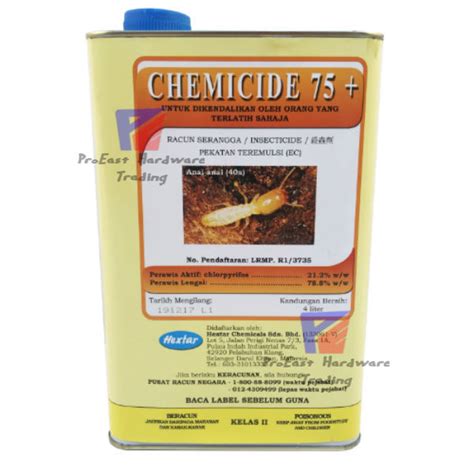 Chemicide 75 Termite Potion Racun Anai Anai Rayap Semut 4L Lazada