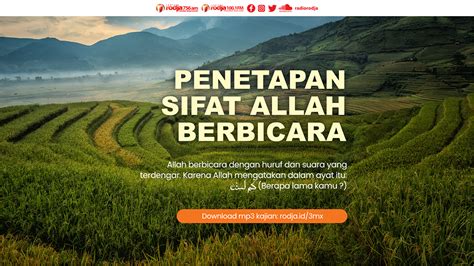 Penetapan Sifat Allah Berbicara Surah Al Baqarah Radio Rodja Am