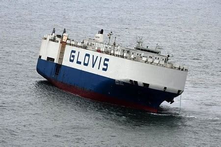 Hyundai Glovis car carrier tilted 15 degrees in North Sea | Shipping Herald