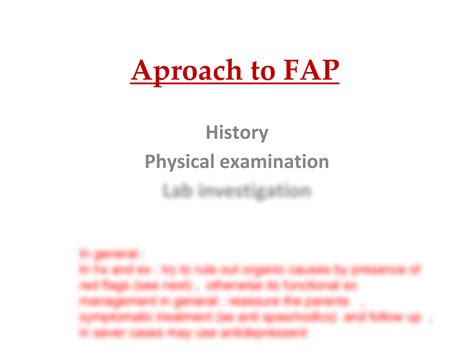 SOLUTION: Functional abdominal pain - Studypool