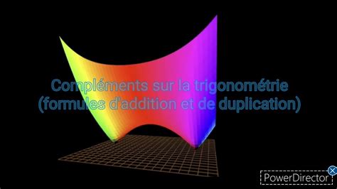 Mathématiques expertes Compléments sur la trigonométrie formules d